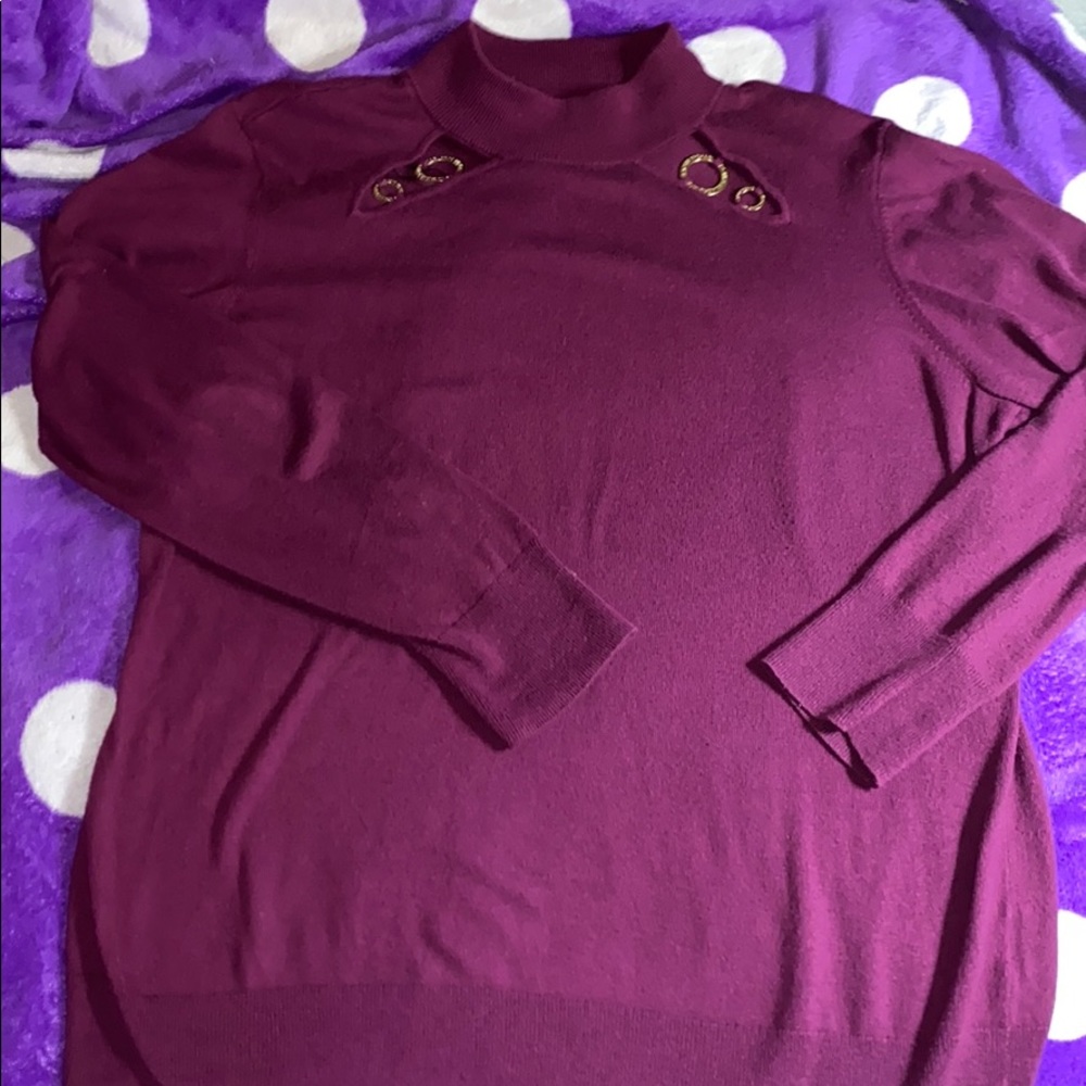 Maroon sweater Michael Kors